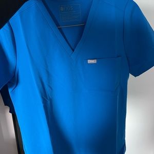 Figs Catarina Royal Blue Scrub Top